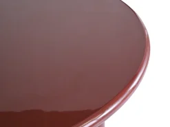 Mesa de comedor redonda para 4 personas de MDF - Burdeos - LUKAVO