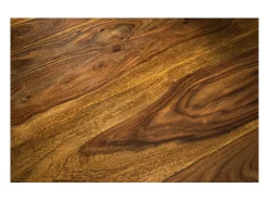 Mesa de comedor redonda YONA 120 cm Mesa rústica de madera maciza de sheesham
