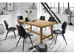 Mesa de comedor Ritza de madera maciza de roble 200 cm