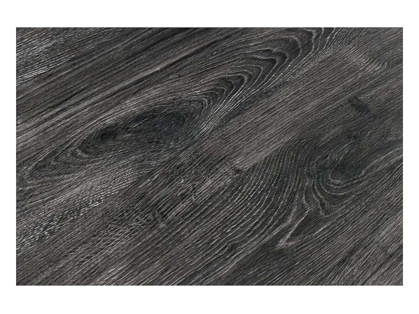 Mesa de comedor RIVET – Rectangular 200 cm – Madera gris y metal negro
