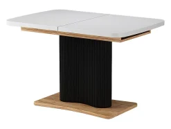 Mesa de comedor roble blanco/dorado 120x80x77.4 fenaro