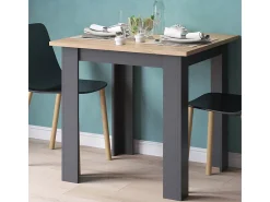 Mesa de comedor roble dorado 80x80x76.6 karlos