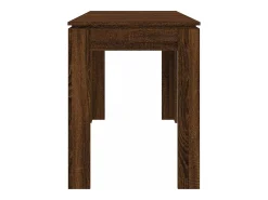 Mesa de comedor roble marrón 120x60x76 cm madera de ingeniería
