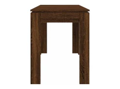 Mesa de comedor roble marrón 120x60x76 cm madera de ingeniería
