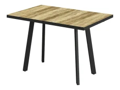 Mesa de comedor roble rústico/negro 160x80x76 tisko