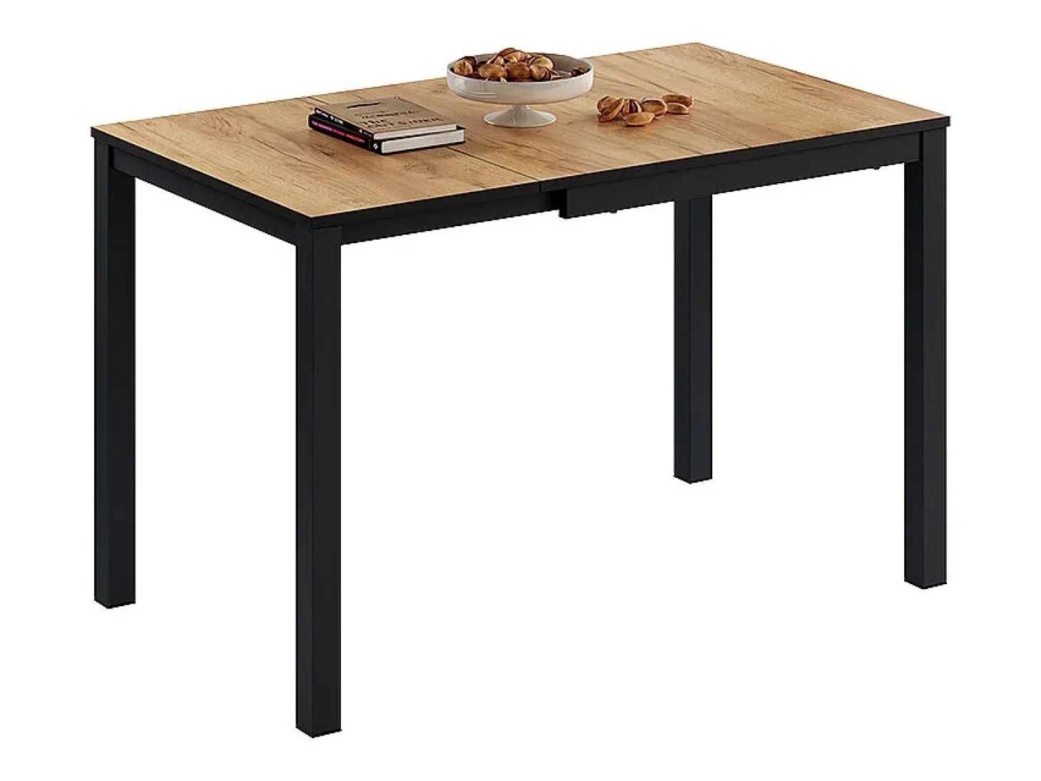 Mesa de comedor roble/antracita 120x70x76 granny