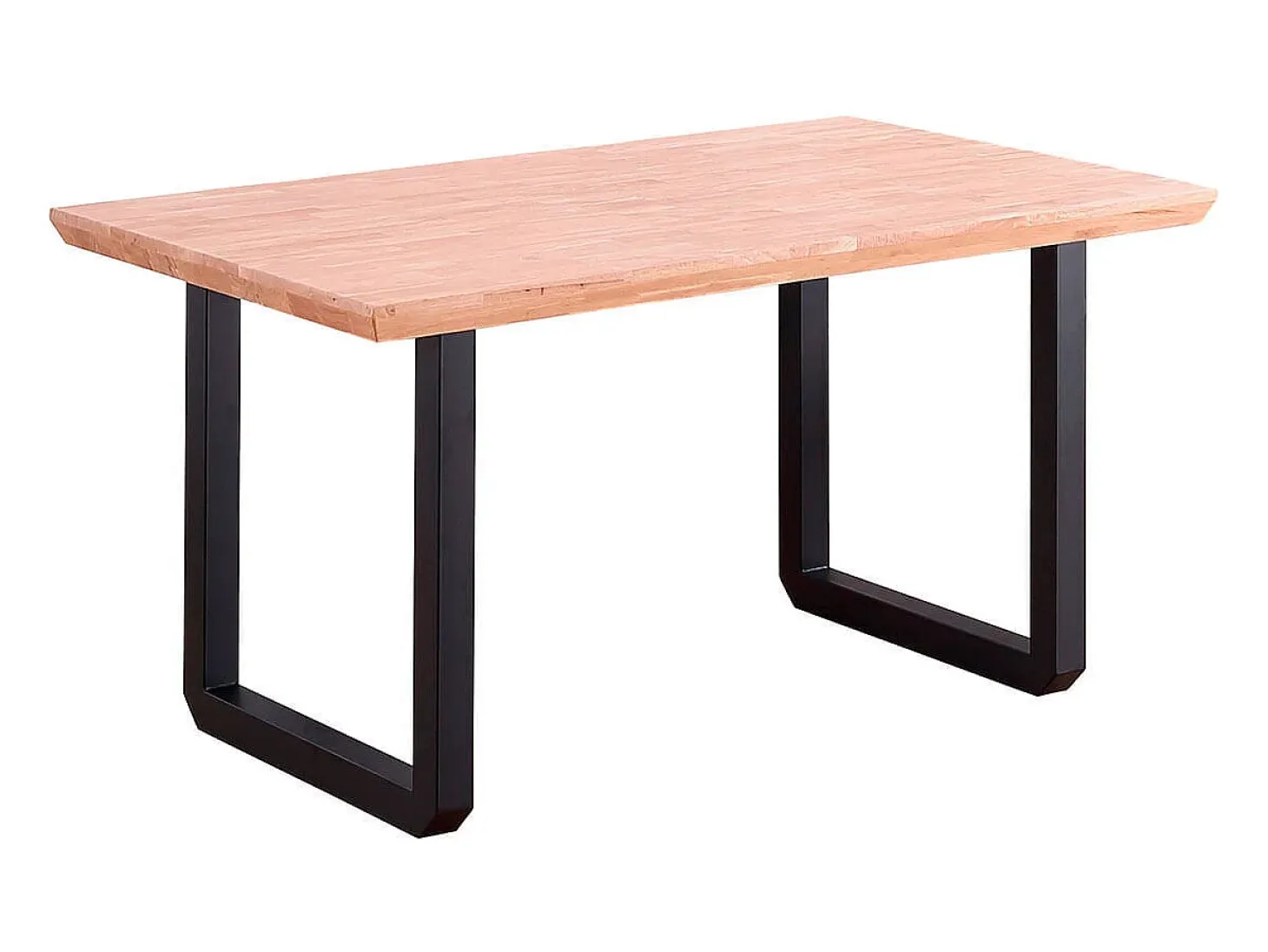 Mesa de comedor Roma diseño nórdico roble Nordish/negro 77x150x90 cm Adec