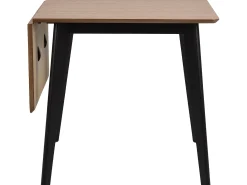 Mesa de comedor Roxby 80/120 cm con 1 plato adicional natural.