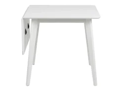 Mesa de comedor Roxby con 1 plato adicional color blanco.