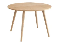 Mesa de comedor semicircular extensible 110 cm Mawi Fresno