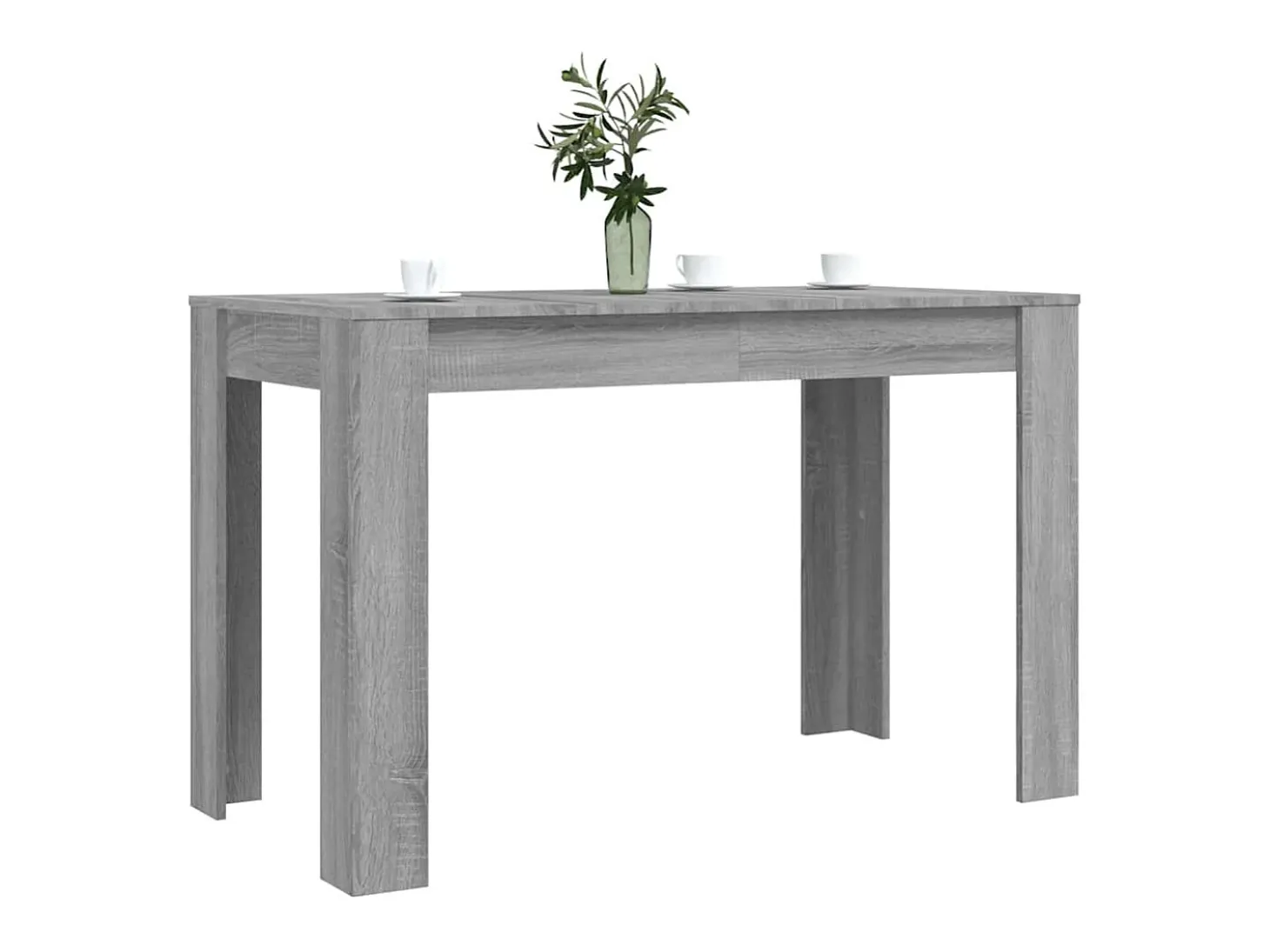 Mesa de comedor Sonoma gris 120x60x76 cm madera de ingeniería