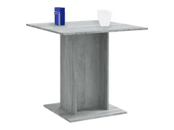 Mesa de comedor Sonoma gris 80x80x75 cm Madera de ingeniería
