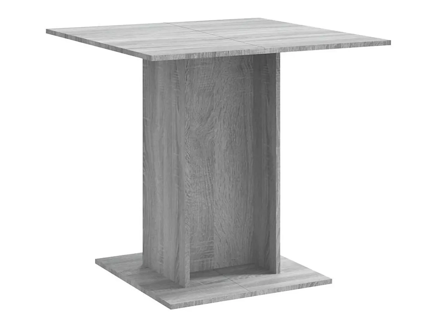 Mesa de comedor Sonoma gris 80x80x75 cm Madera de ingeniería