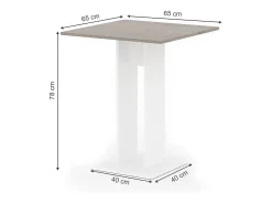 Mesa de comedor sonoma 65x65x78 repose