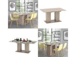 Mesa de comedor sonoma 140x90x76 dix