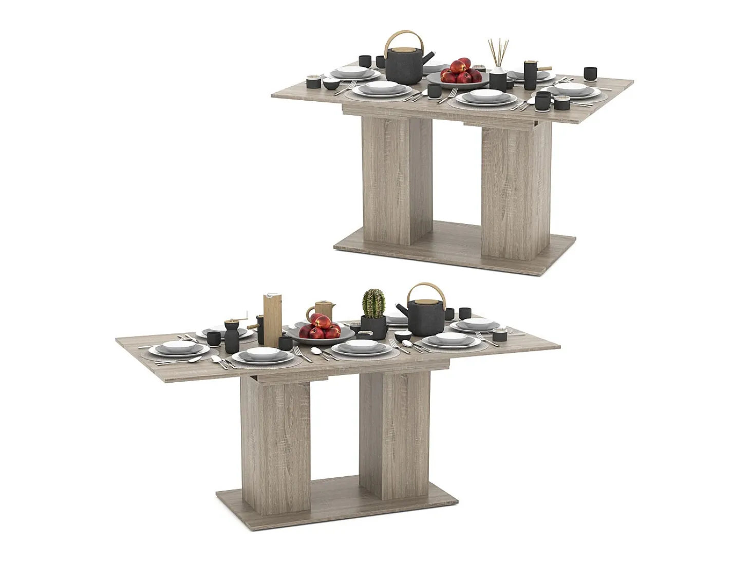 Mesa de comedor sonoma 140x90x76 dix