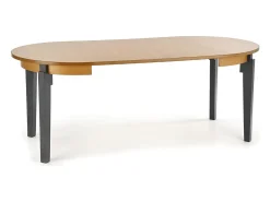 Mesa de comedor Sorbus/madera/marrón y antracita