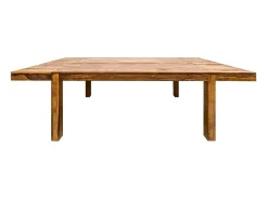 Mesa de comedor TAVINA 160–240 cm – Mesa extensible de madera maciza de Sheesham barnizada