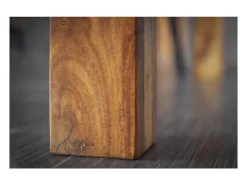 Mesa de comedor TAVINA – Rectangular 120 cm – Madera maciza – Estilo rústico