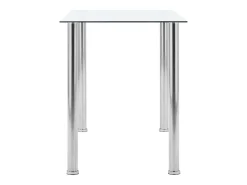 Mesa de comedor transparente 120x60x75 cm Cristal templado