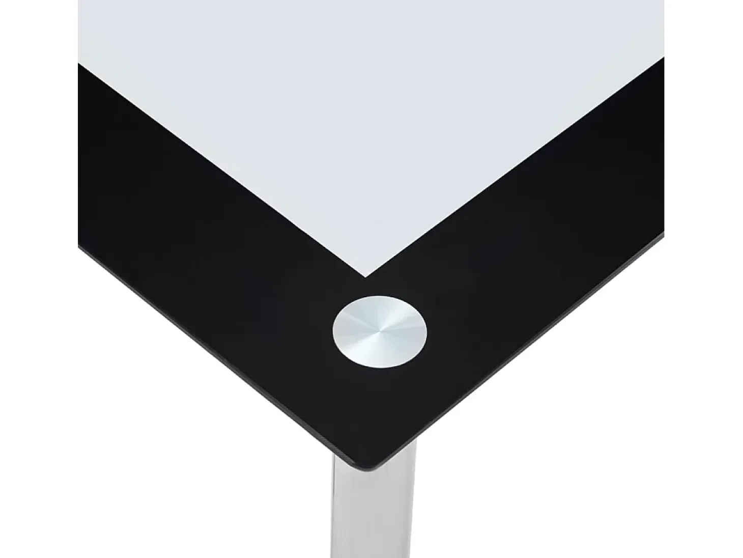 Mesa de comedor vidrio templado negro transparente 120x60x75 cm
