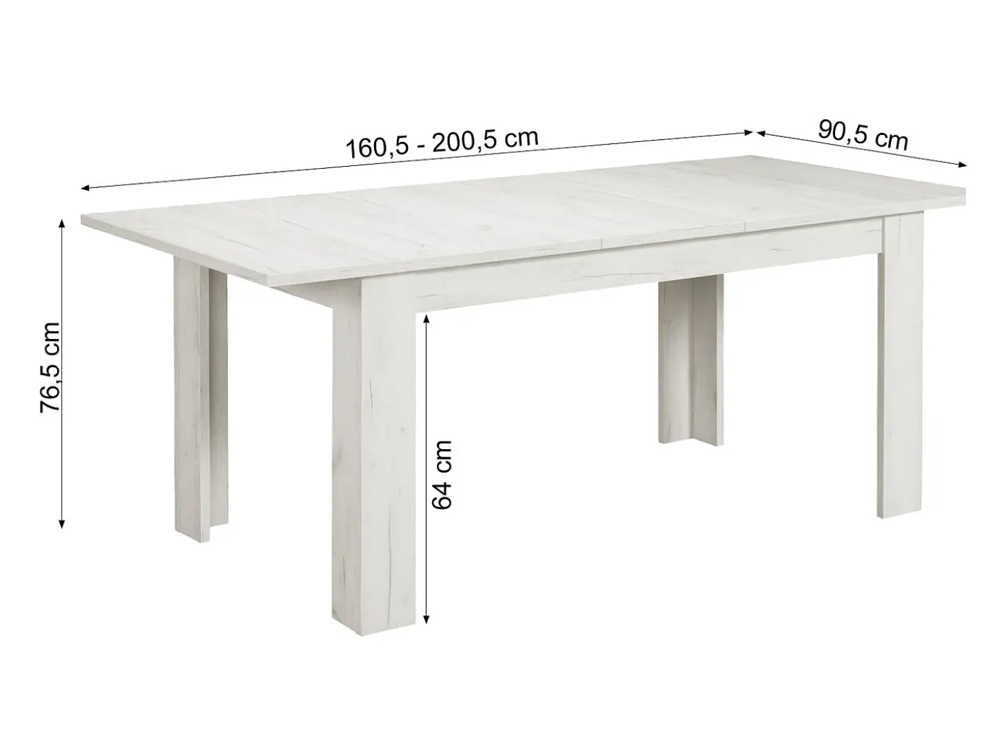 Mesa de comedor 160x90 cm Blanco