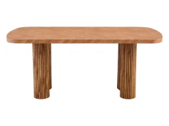Mesa de comedor 180x90cm para 4 a 6 personas - Tapa texturizada - Color madera