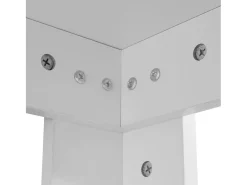 Mesa de comedor 140x80x75 cm blanca