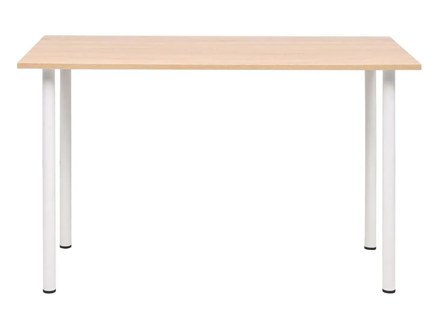 Mesa de comedor 120x60x73 cm color roble y blanco