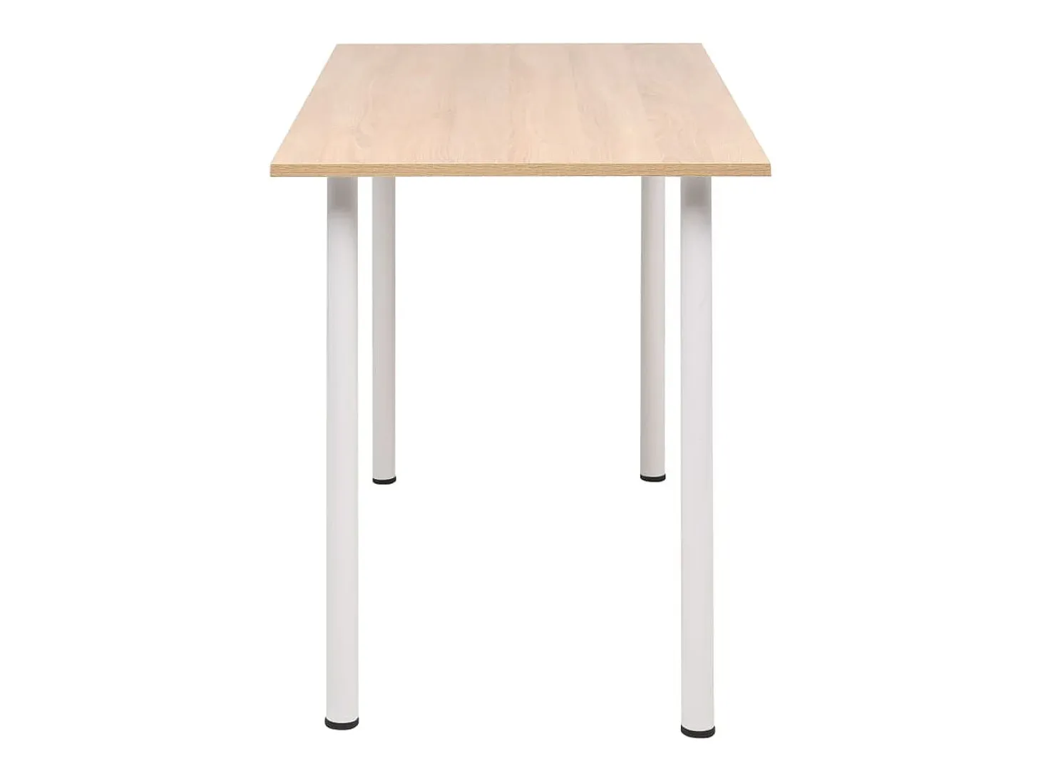 Mesa de comedor 120x60x73 cm color roble y blanco