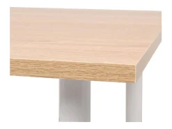 Mesa de comedor 120x60x73 cm color roble y blanco