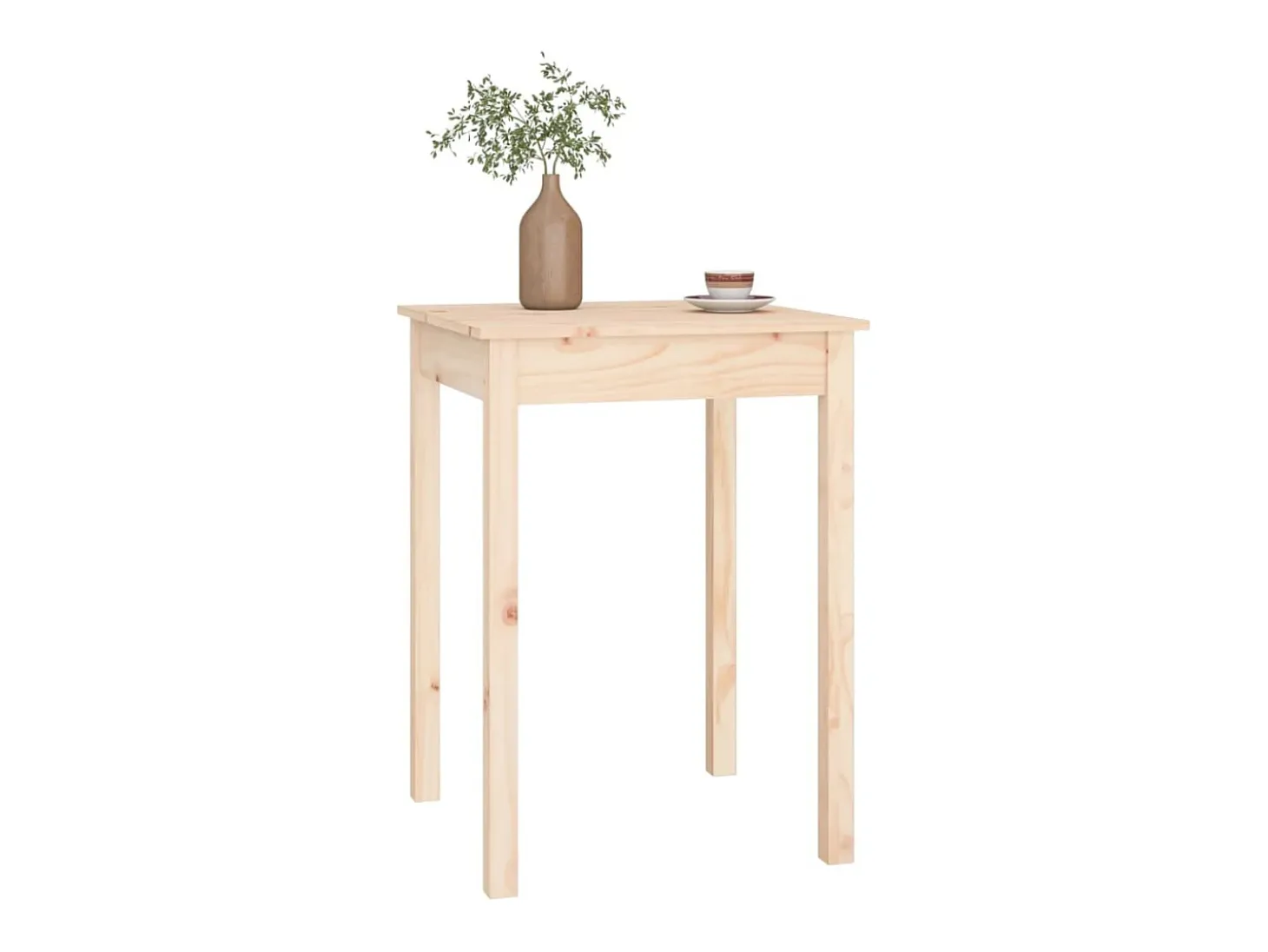 Mesa de comedor 55x55x75 cm Madera maciza de pino