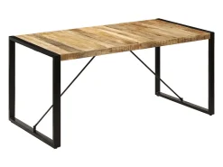 Mesa de comedor 160x80x75 cm madera maciza de mango