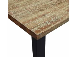 Mesa de comedor 150x90x75 cm madera maciza de acacia