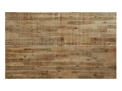 Mesa de comedor 150x90x75 cm madera maciza de acacia