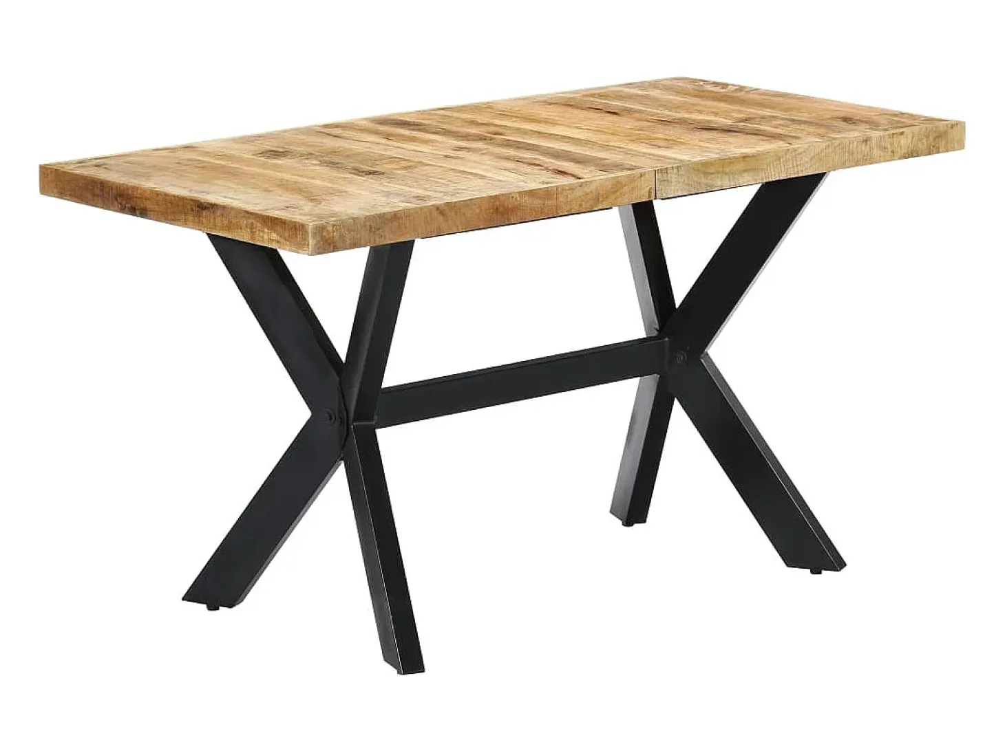 Mesa de comedor 140x70x75 cm Madera maciza de mango en bruto