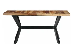 Mesa de comedor 140x70x75 cm madera maciza de sheesham