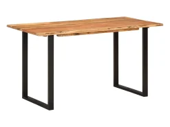 Mesa de comedor 140x70x76 cm Madera maciza de acacia