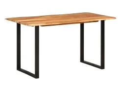 Mesa de comedor 140x70x76 cm Madera maciza de acacia