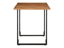 Mesa de comedor 140x70x75 cm madera maciza de acacia
