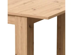 Mesa de comedor 160x90x76 cm roble natural