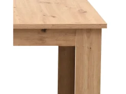 Mesa de comedor 160x90x76 cm roble natural