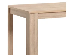 Mesa de comedor 120x80x75 cm roble natural