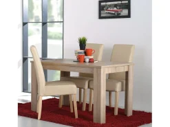 Mesa de comedor 120x80x75 cm roble natural