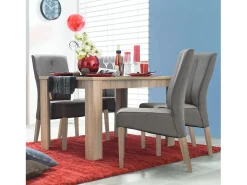 Mesa de comedor 120x80x75 cm roble natural