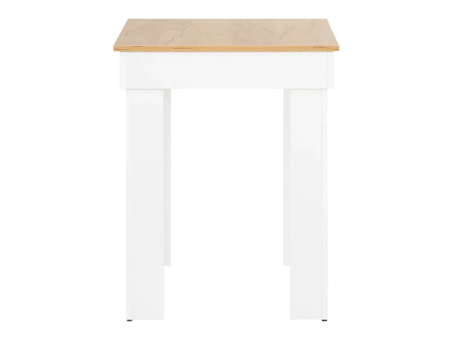 Mesa de comedor 90x73x60 cm roble blanco