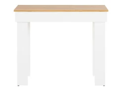 Mesa de comedor 90x73x60 cm roble blanco