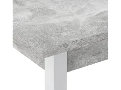 Mesa de comedor/cocina/oficina MDF 120 cm gris/blanco 03_0006266