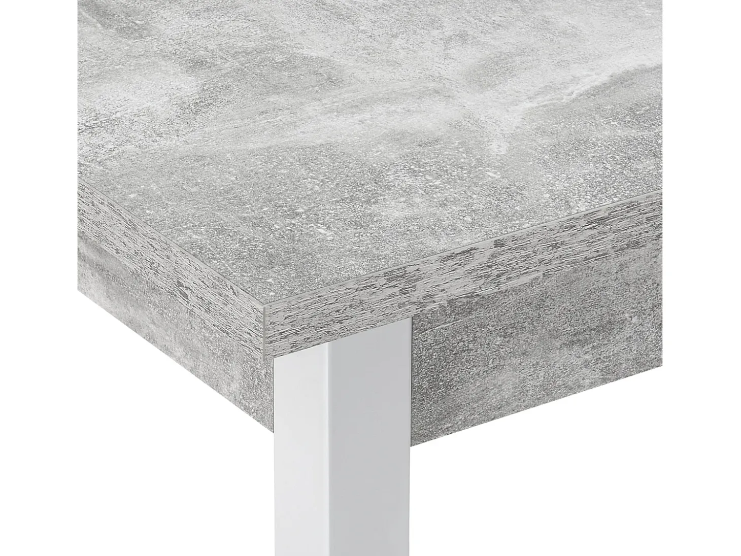 Mesa de comedor/cocina/oficina MDF 120 cm gris/blanco 03_0006266