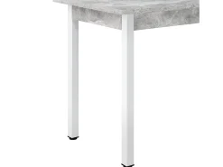 Mesa de comedor/cocina/oficina MDF 120 cm gris/blanco 03_0006266